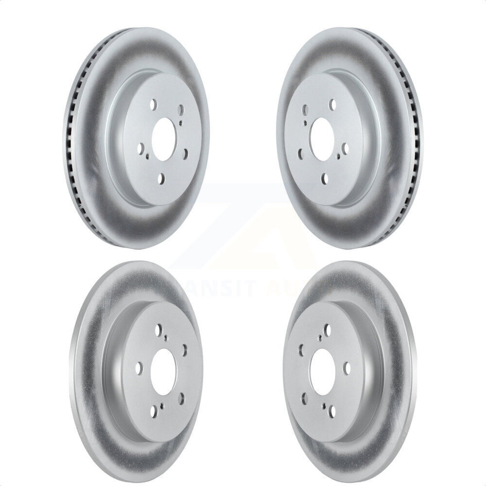 Front Rear Coated Disc Brake Rotors Kit For Toyota Corolla KG-101307 by Genius