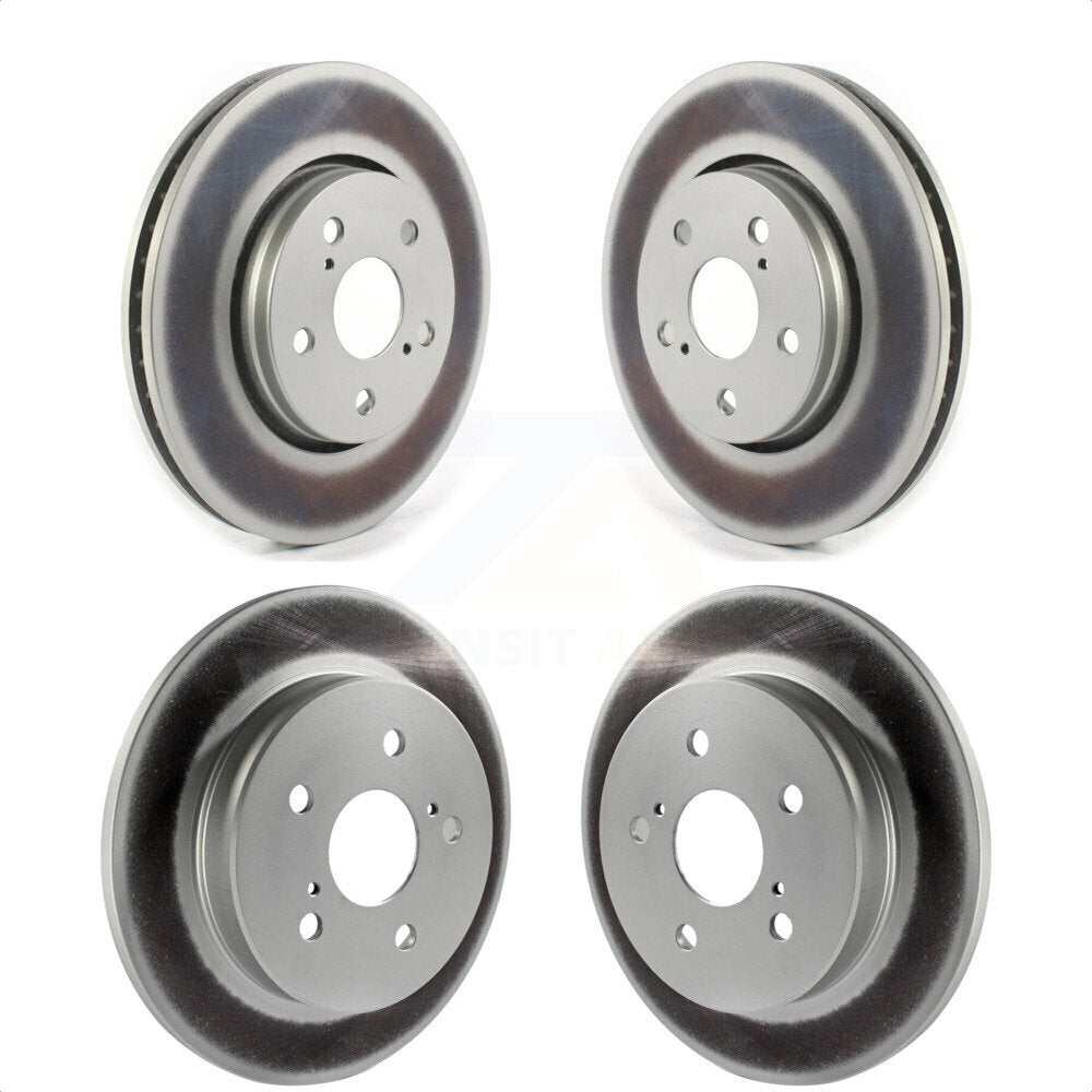 Front Rear Coated Disc Brake Rotors Kit For Toyota C-HR KG-101308 by Genius