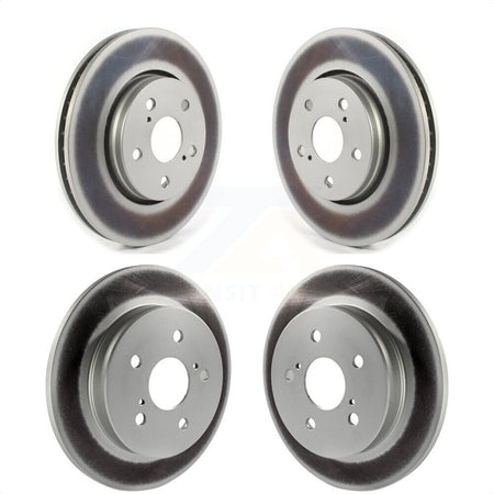 Front Rear Coated Disc Brake Rotors Kit For Toyota C-HR KG-101308 by Genius