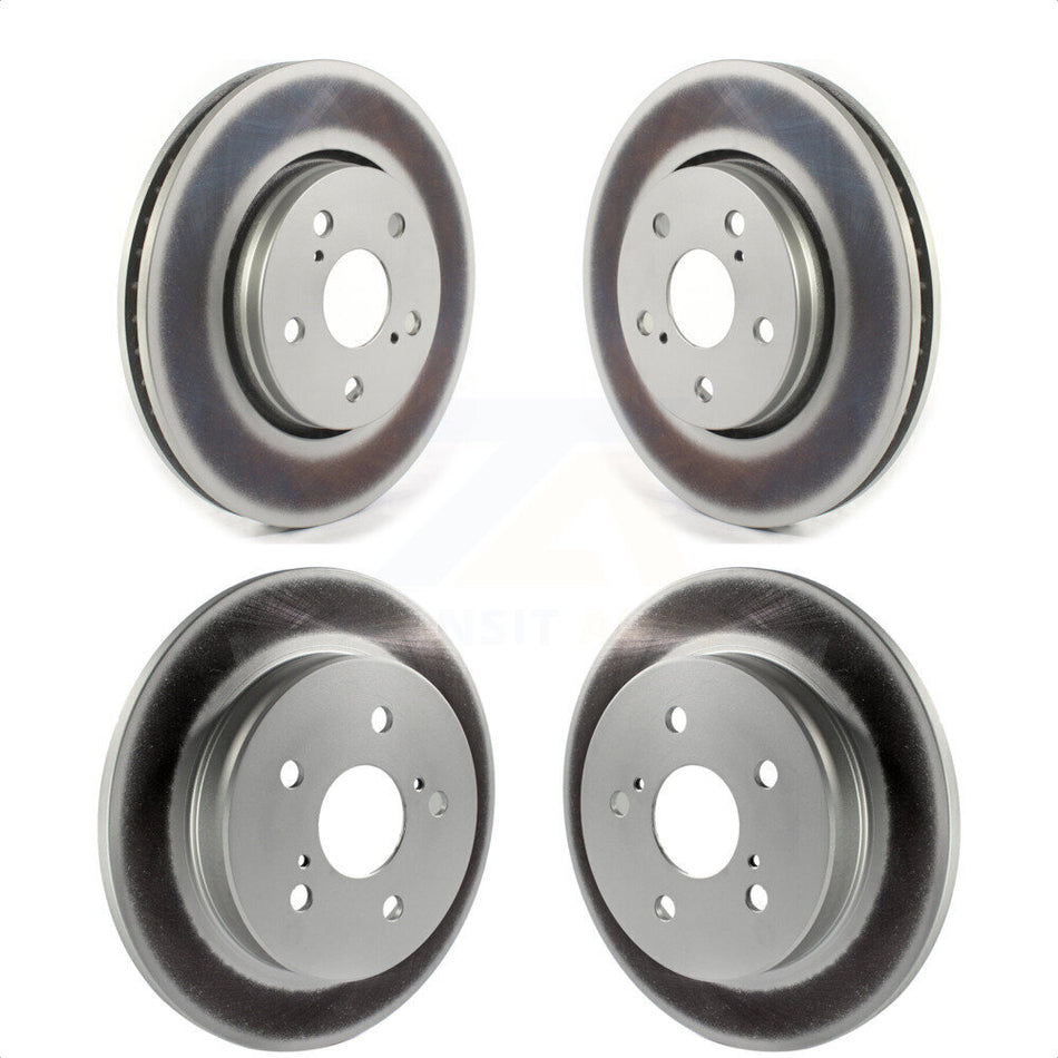 Front Rear Coated Disc Brake Rotors Kit For Toyota C-HR KG-101308 by Genius