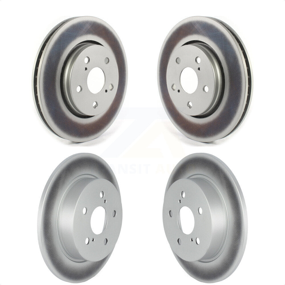 Front Rear Coated Disc Brake Rotors Kit For Toyota C-HR KG-101309 by Genius