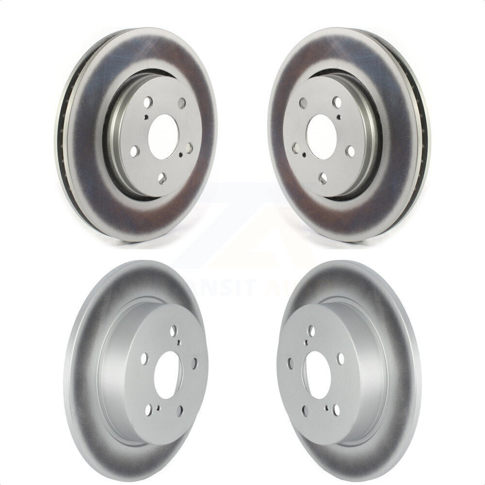 Front Rear Coated Disc Brake Rotors Kit For Toyota C-HR KG-101309 by Genius