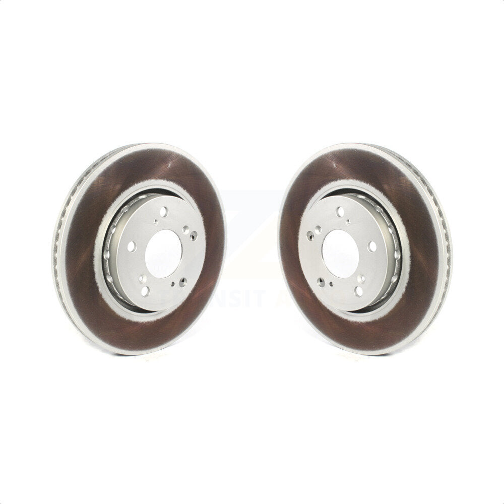 Front Coated Disc Brake Rotors Pair For Acura RLX KG-101327 by Genius