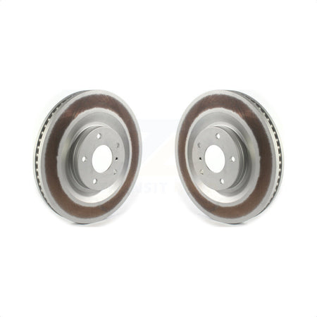 Front Coated Disc Brake Rotors Pair For INFINITI QX50 QX55 KG-101342 by Genius