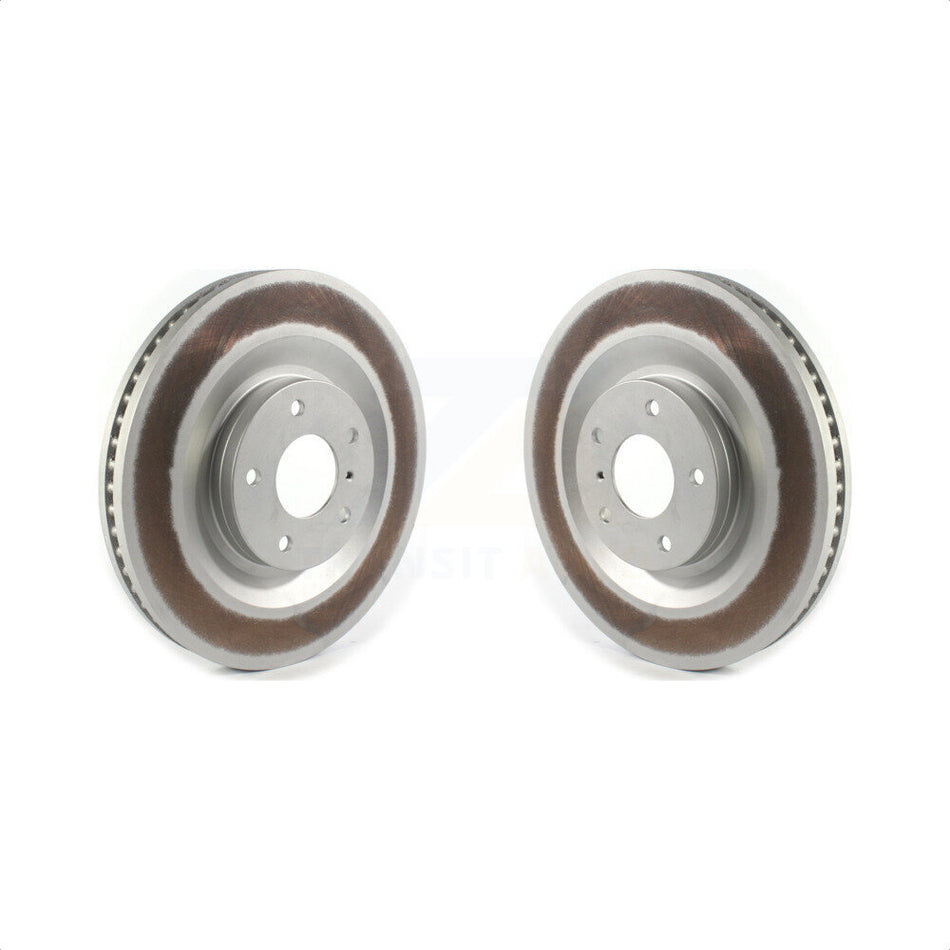 Front Coated Disc Brake Rotors Pair For INFINITI QX50 QX55 KG-101342 by Genius