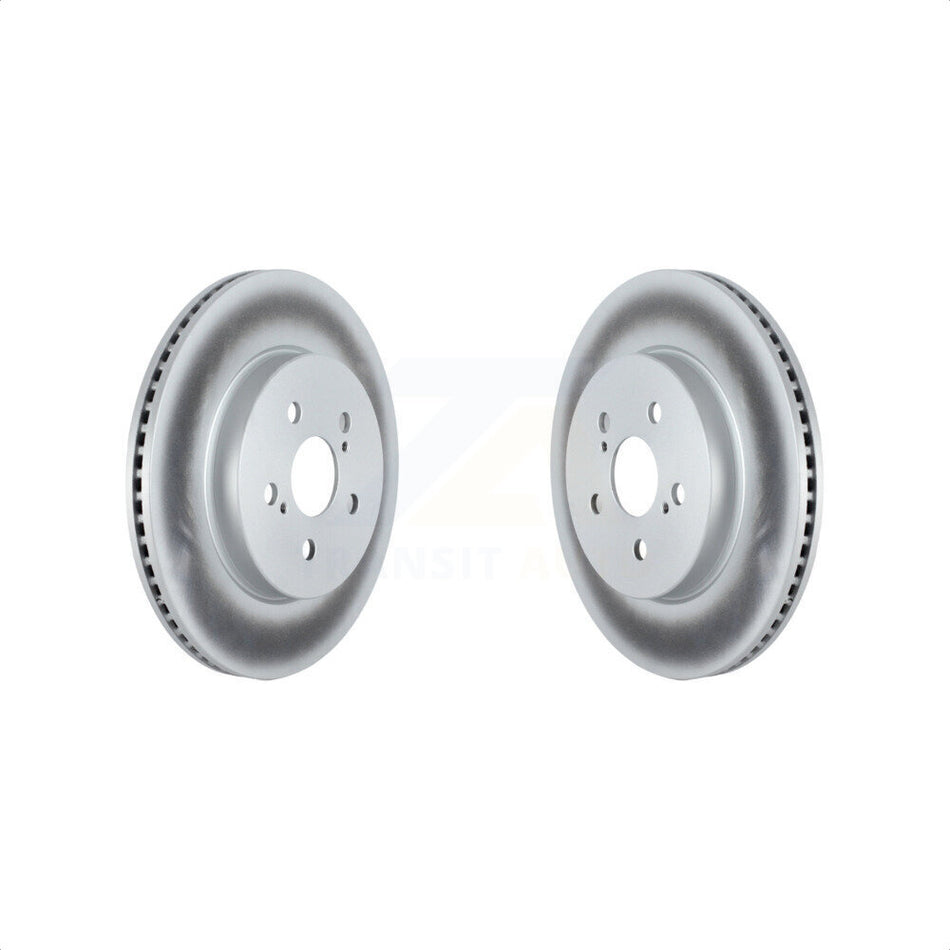 Front Coated Disc Brake Rotors Pair For Toyota Corolla Prius Prime KG-101346 by Genius