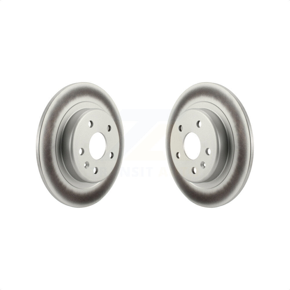 Rear Coated Disc Brake Rotors Pair For 2019-2020 Buick Envision With 315mm Diameter Rotor KG-101351 by Genius