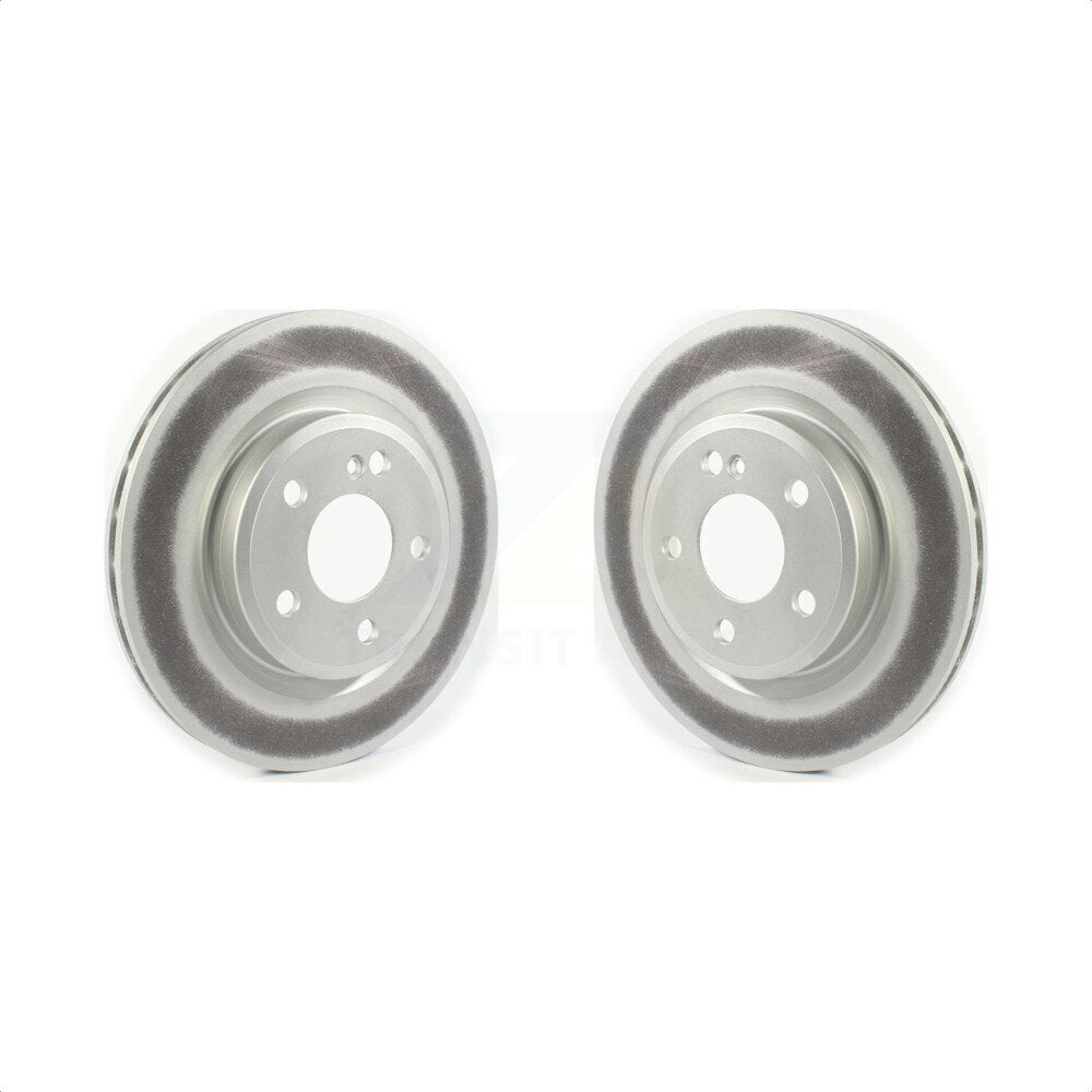 Rear Coated Disc Brake Rotors Pair For Mercedes-Benz CLA250 GLA250 INFINITI QX30 KG-101375 by Genius