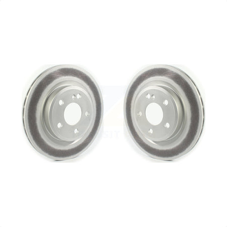 Rear Coated Disc Brake Rotors Pair For Mercedes-Benz CLA250 GLA250 INFINITI QX30 KG-101375 by Genius