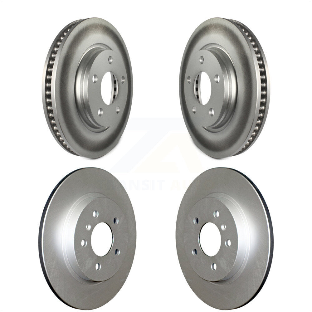 Front Rear Coated Disc Brake Rotors Kit For 2005-2005 Chevrolet Uplander Buick Terraza Saturn Relay FWD KG-101380 by Genius