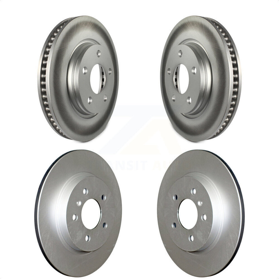 Front Rear Coated Disc Brake Rotors Kit For 2005-2005 Chevrolet Uplander Buick Terraza Saturn Relay FWD KG-101380 by Genius