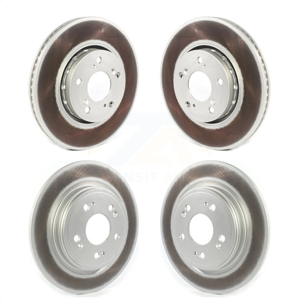 Front Rear Coated Disc Brake Rotors Kit For Acura RLX KG-101389 by Genius