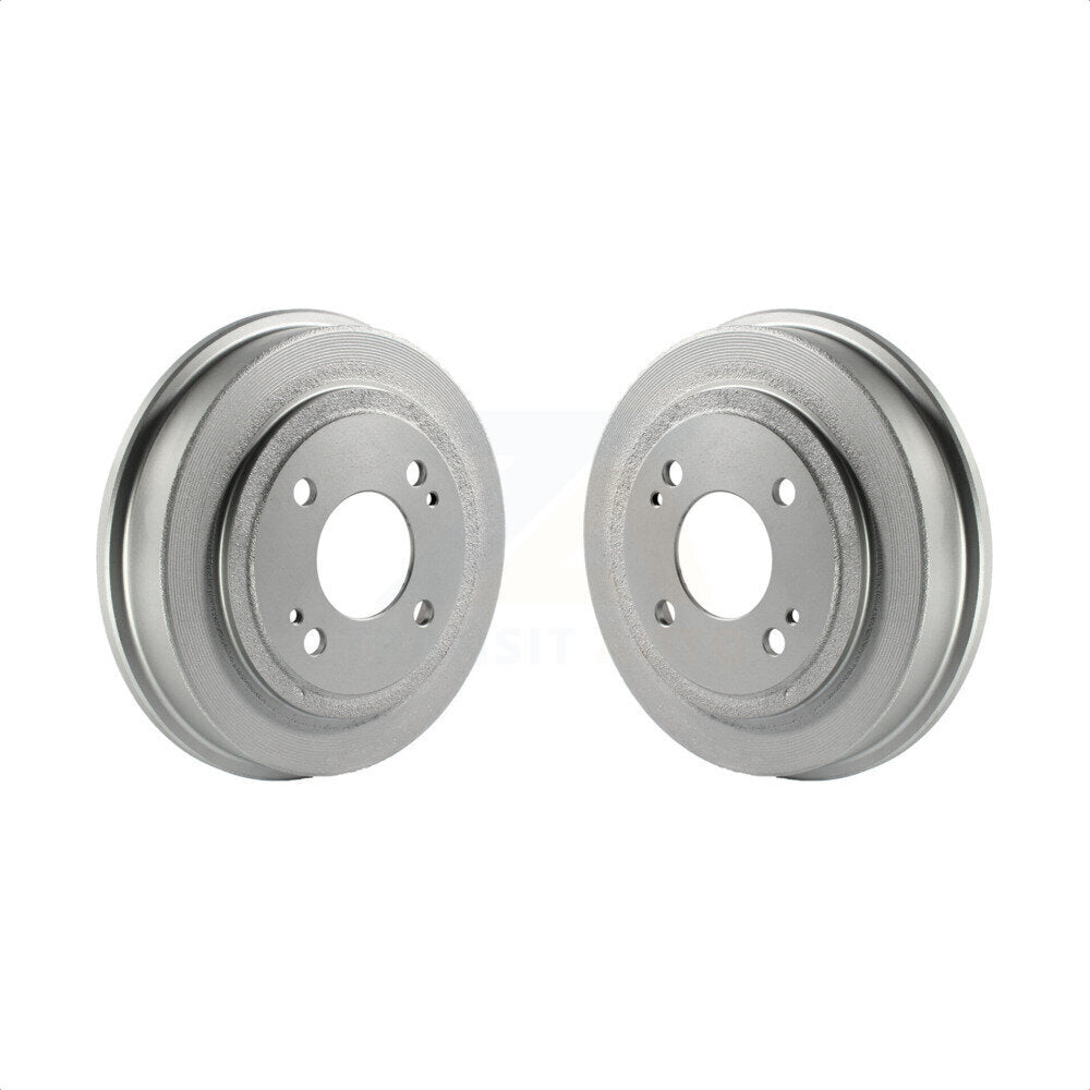 Rear Coated Brake Drums Pair For Honda Civic Fit Accord Acura EL KG-101398 by Genius