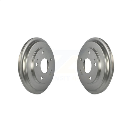 Rear Coated Brake Drums Pair For Honda Civic KG-101400 by Genius