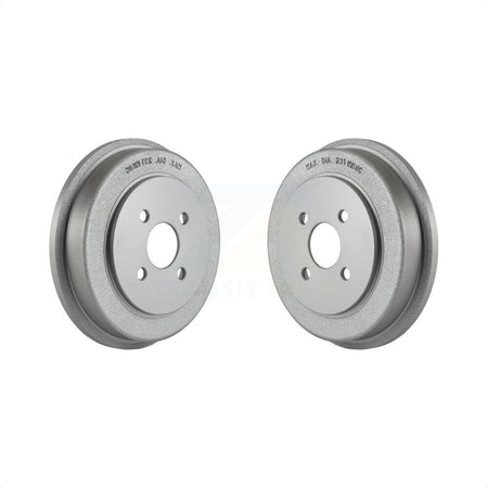 Rear Coated Brake Drums Pair For Chevrolet Cobalt Saturn Ion Pontiac G5 Pursuit KG-101408 by Genius