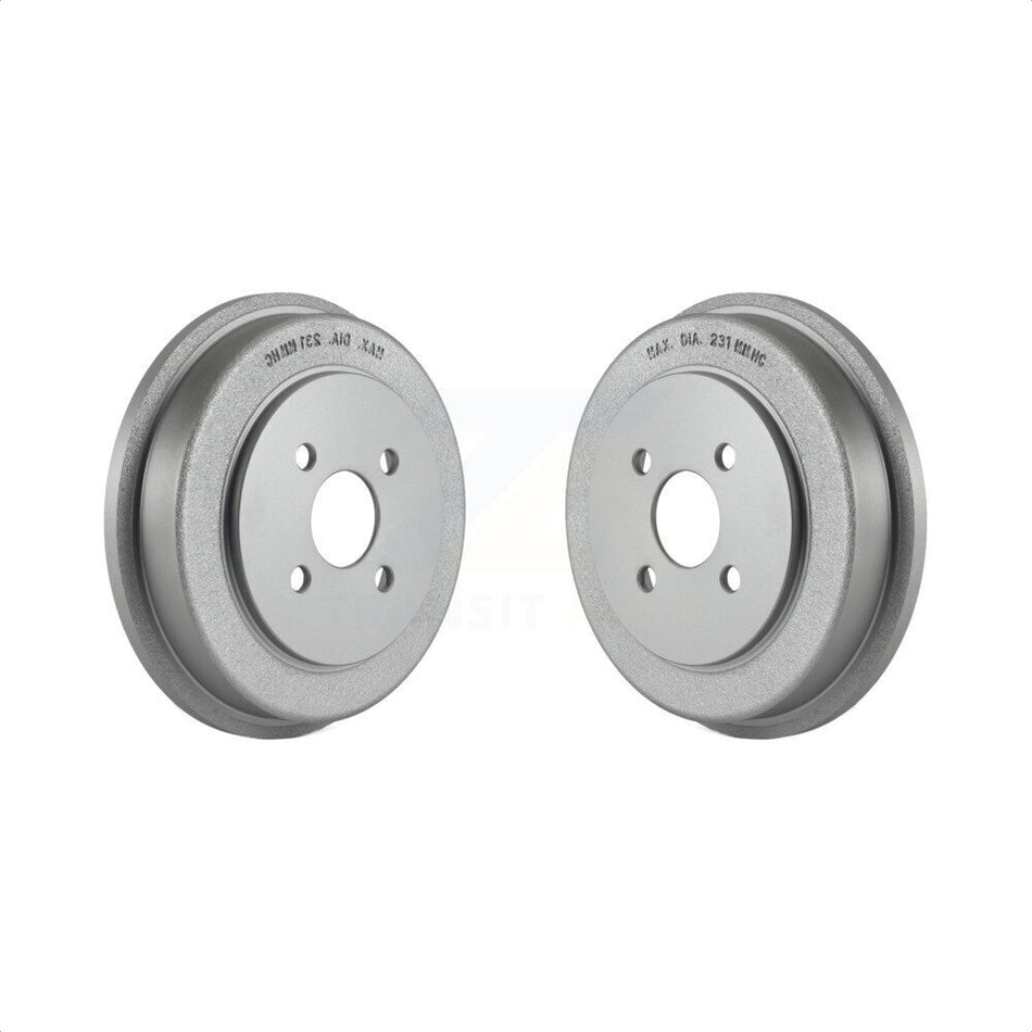 Rear Coated Brake Drums Pair For Chevrolet Cobalt Saturn Ion Pontiac G5 Pursuit KG-101408 by Genius