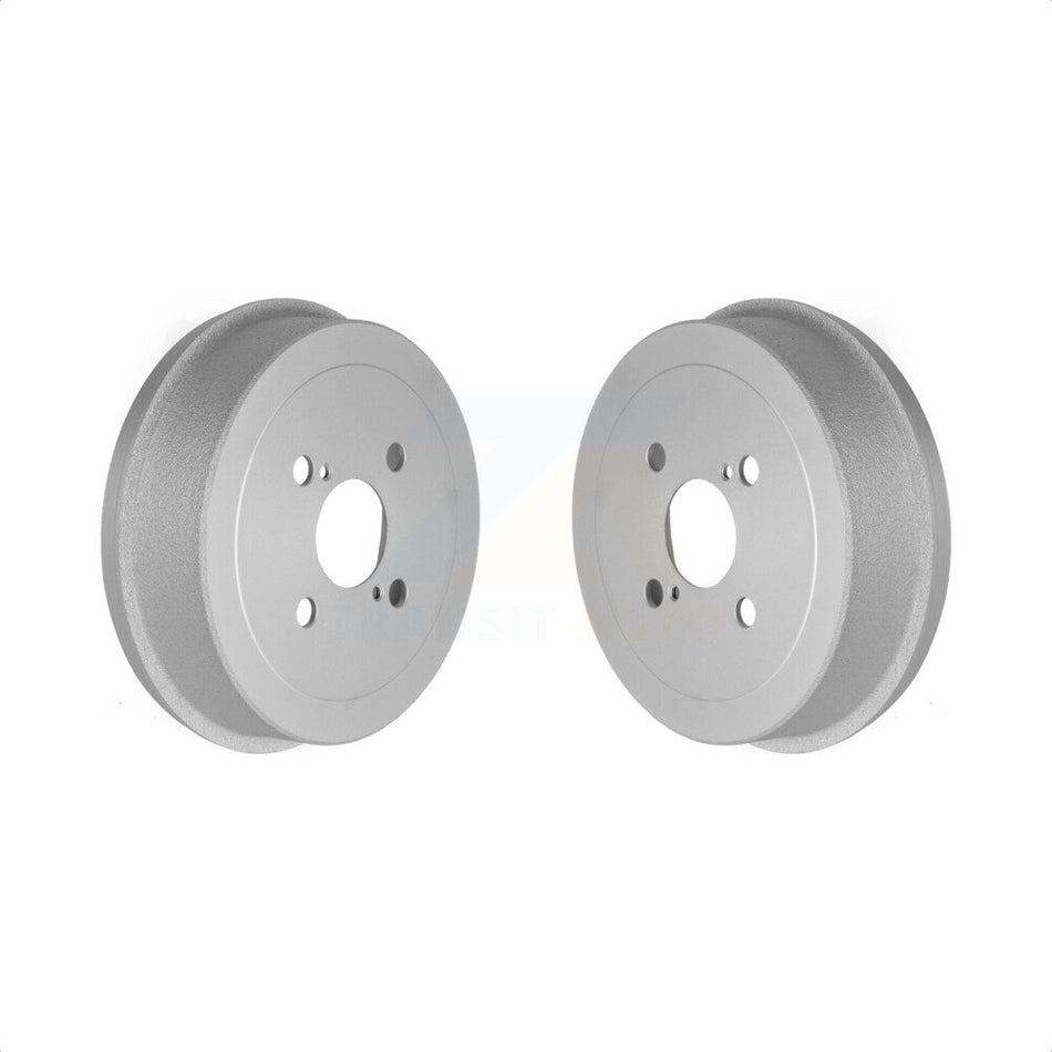 Rear Coated Brake Drums Pair For Toyota Corolla Prizm Chevrolet Geo KG-101413 by Genius