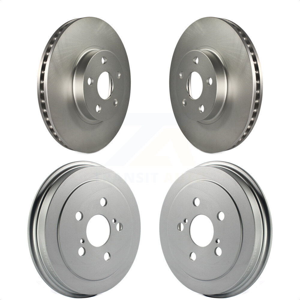 Front Rear Disc Brake Rotors Drums Kit For Toyota Corolla Celica KG-101430 by Genius