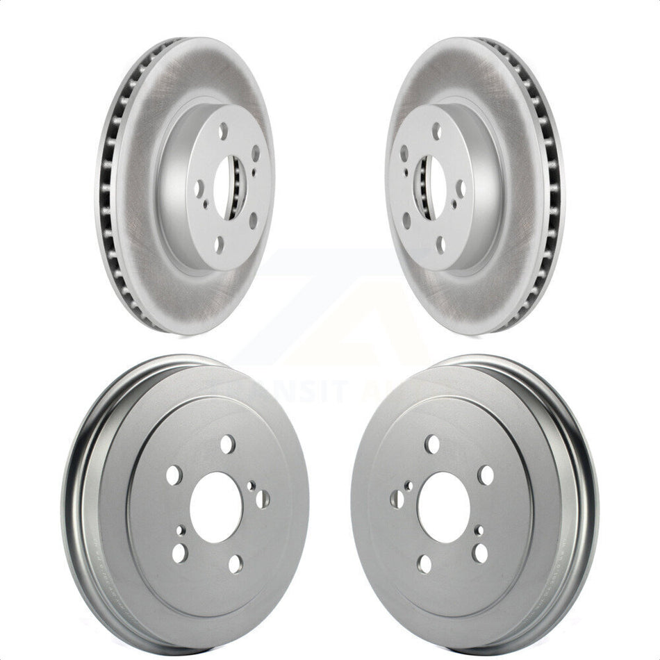 Front Rear Disc Brake Rotors Drums Kit For 2004-2008 Toyota Prius KG-101431 by Genius