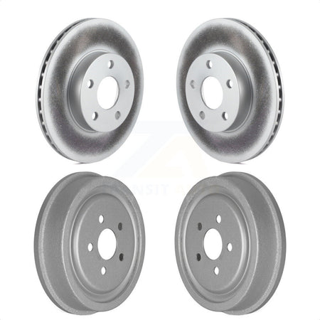 Front Rear Disc Brake Rotors Drums Kit For 2003-2005 Chevrolet Cavalier Pontiac Sunfire KG-101435 by Genius