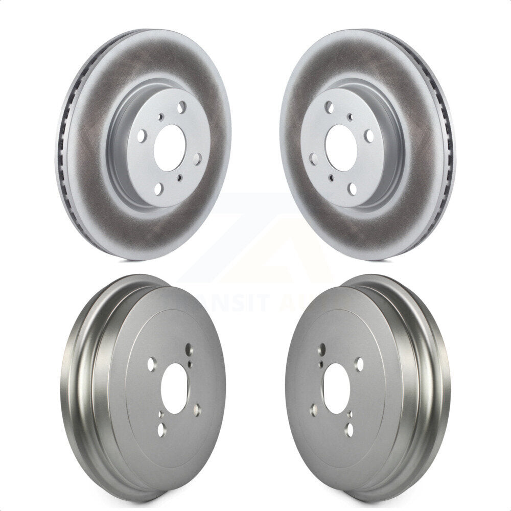 Front Rear Disc Brake Rotors Drums Kit For Toyota Yaris KG-101438 by Genius