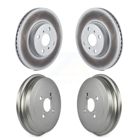 Front Rear Disc Brake Rotors Drums Kit For Toyota Yaris KG-101438 by Genius