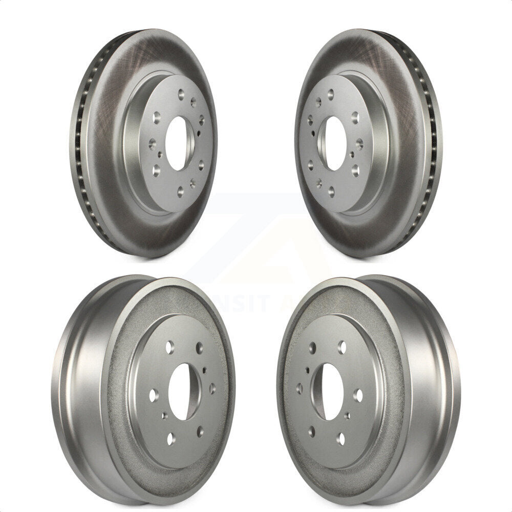 Front Rear Disc Brake Rotors Drums Kit For Chevrolet Silverado 1500 GMC Sierra Classic KG-101446 by Genius