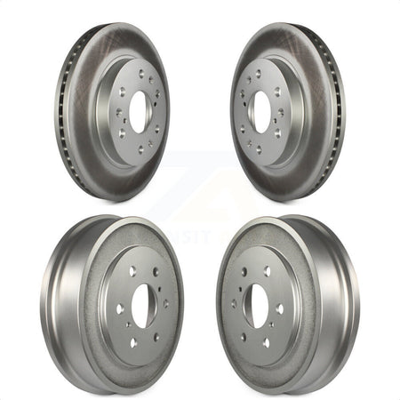 Front Rear Disc Brake Rotors Drums Kit For Chevrolet Silverado 1500 GMC Sierra Classic KG-101446 by Genius