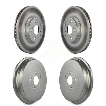 Front Rear Disc Brake Rotors Drums Kit For Toyota Corolla KG-101464 by Genius