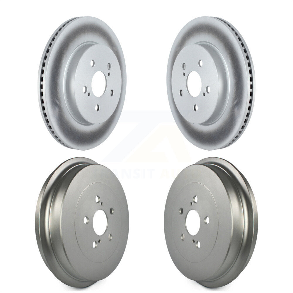 Front Rear Disc Brake Rotors Drums Kit For 2019 Toyota Corolla 2.0L KG-101465 by Genius