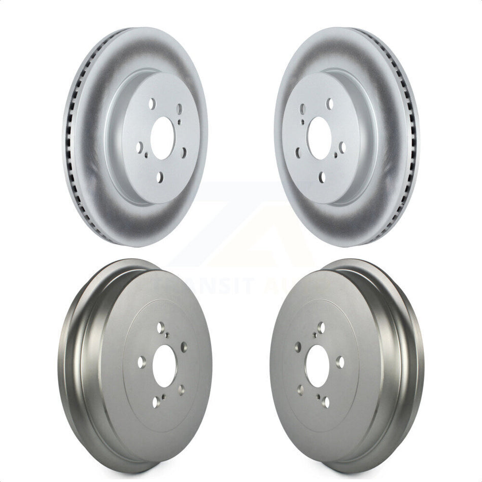 Front Rear Disc Brake Rotors Drums Kit For 2019 Toyota Corolla 2.0L KG-101465 by Genius