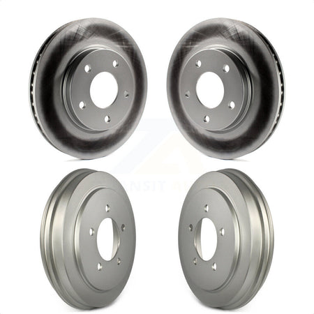 Front Rear Disc Brake Rotors Drums Kit For Dodge Caliber KG-101468 by Genius