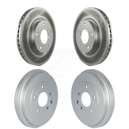 Front Rear Disc Brake Rotors Drums Kit For Nissan Sentra KG-101496 by Genius