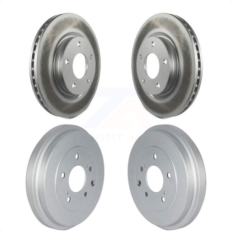 Front Rear Disc Brake Rotors Drums Kit For Nissan Sentra KG-101496 by Genius