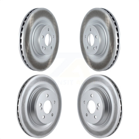 Front Rear Coated Disc Brake Rotors Kit For Mercedes-Benz S550 SL550 CL550 S600 S400 S350 CL600 S450 KG-101504 by Genius