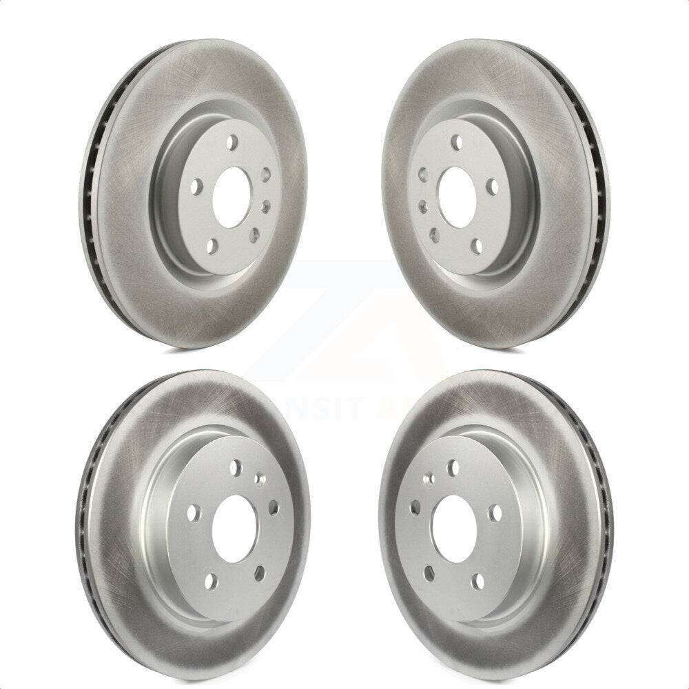 Front Rear Coated Disc Brake Rotors Kit For Cadillac XTS KG-101508 by Genius