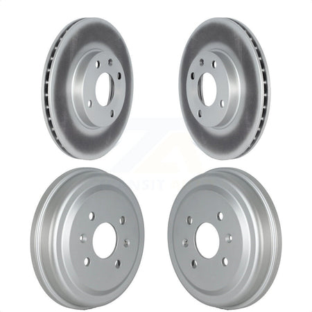 Front Rear Disc Brake Rotors Drums Kit For 2016-2021 Chevrolet Spark KG-101522 by Genius