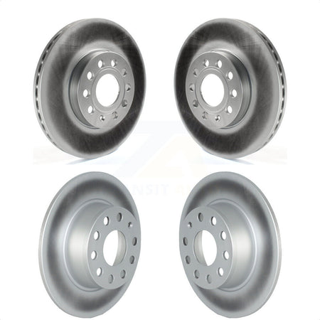 Front Rear Coated Disc Brake Rotors Kit For Volkswagen Jetta Taos KG-101544 by Genius