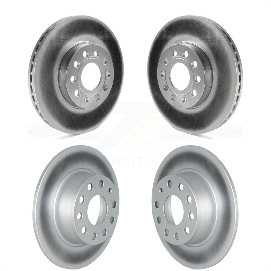 Front Rear Coated Disc Brake Rotors Kit For Volkswagen Jetta Taos KG-101544 by Genius