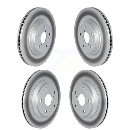 Front Rear Coated Disc Brake Rotors Kit For 2019-2021 Subaru Forester With 316mm Diameter Rotor KG-101555 by Genius