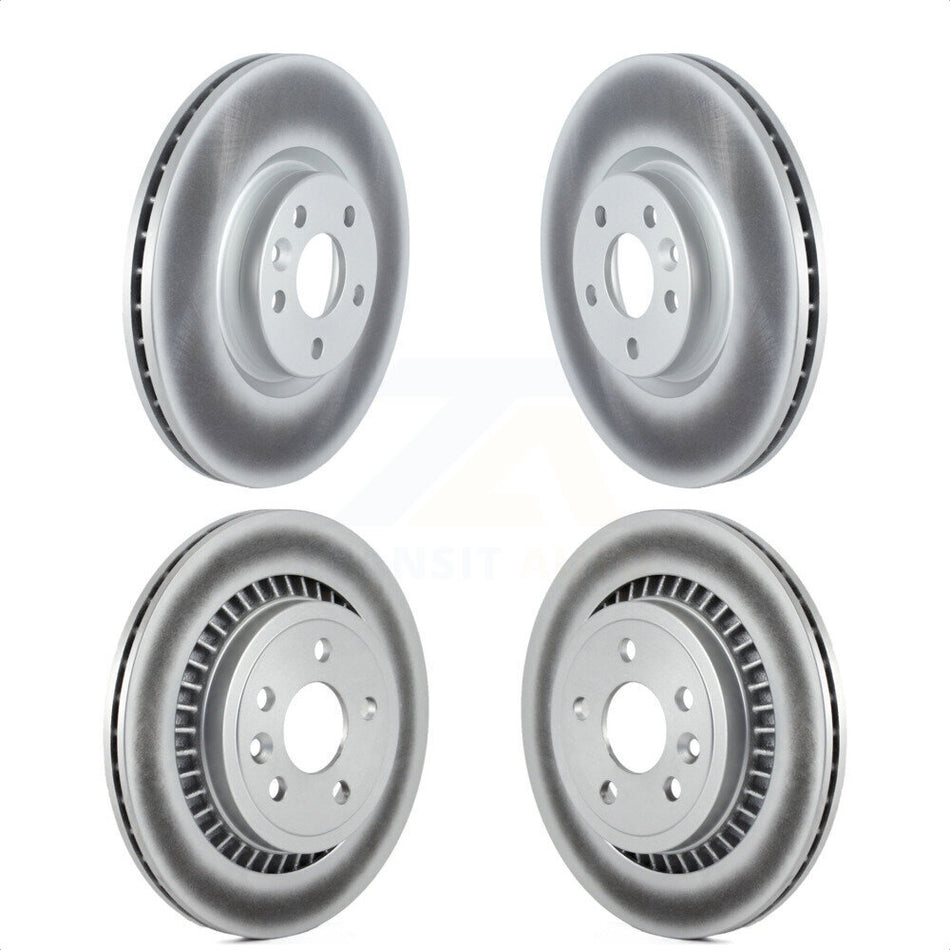 Front Rear Coated Disc Brake Rotors Kit For Volvo XC60 KG-101581 by Genius