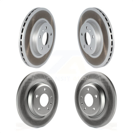 Front Rear Coated Disc Brake Rotors Kit For Audi A4 A5 Sportback KG-101584 by Genius