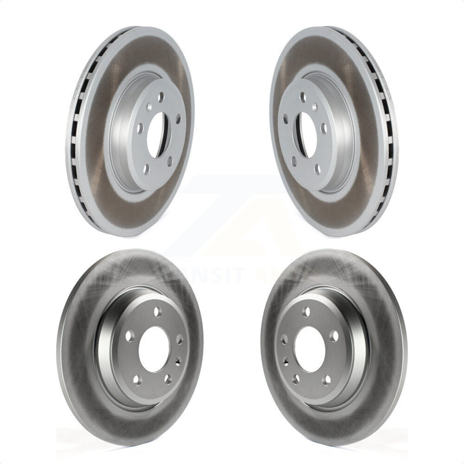 Front Rear Coated Disc Brake Rotors Kit For Audi A4 A5 Sportback KG-101584 by Genius