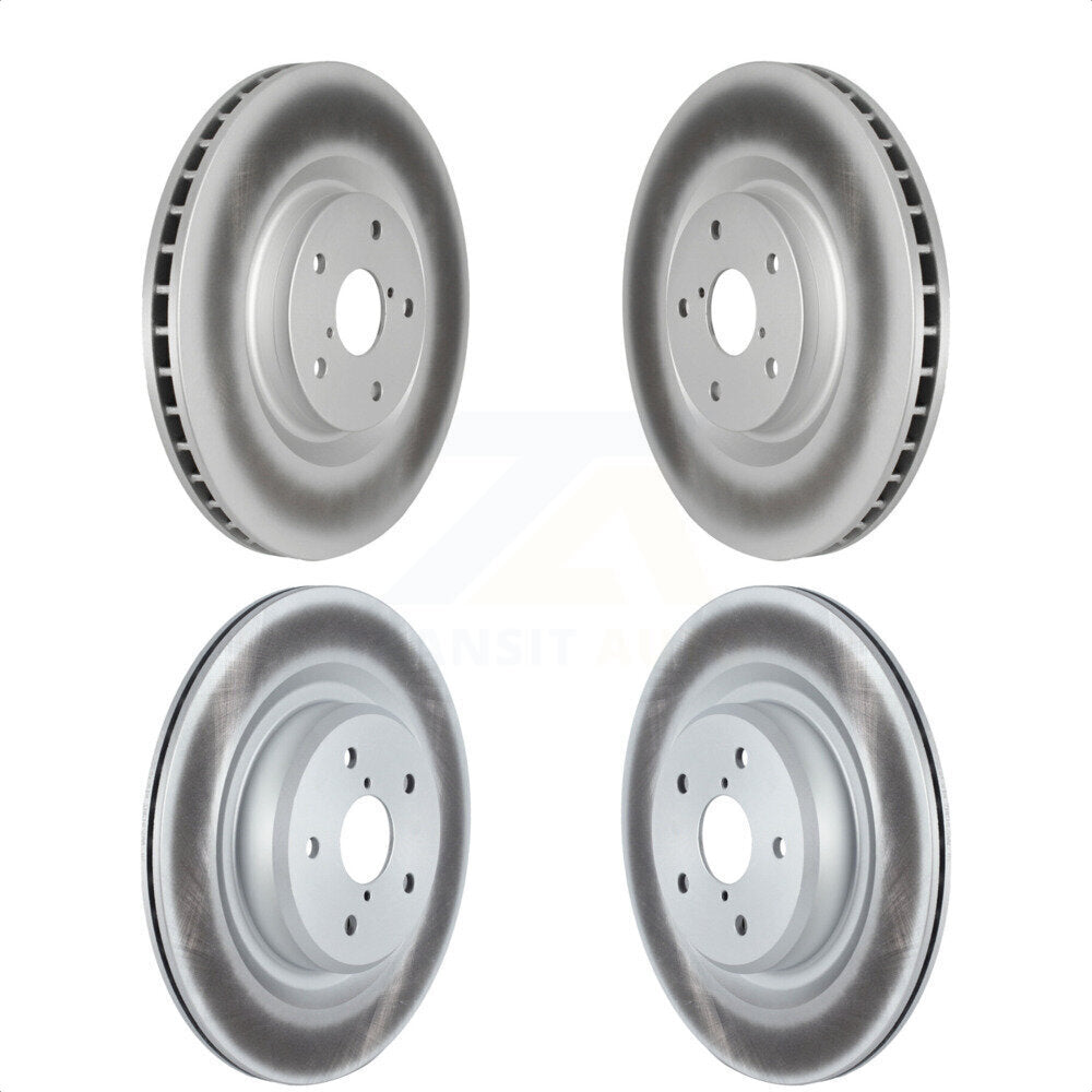 Front Rear Coated Disc Brake Rotors Kit For 2019-2022 Subaru Ascent KG-101589 by Genius