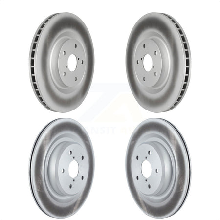 Front Rear Coated Disc Brake Rotors Kit For 2019-2022 Subaru Ascent KG-101589 by Genius