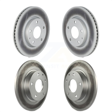 Front Rear Coated Disc Brake Rotors Kit For Mazda 3 KG-101591 by Genius