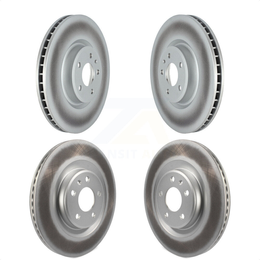 Front Rear Coated Disc Brake Rotors Kit For Audi SQ5 S5 S4 Sportback Q5 PHEV KG-101593 by Genius