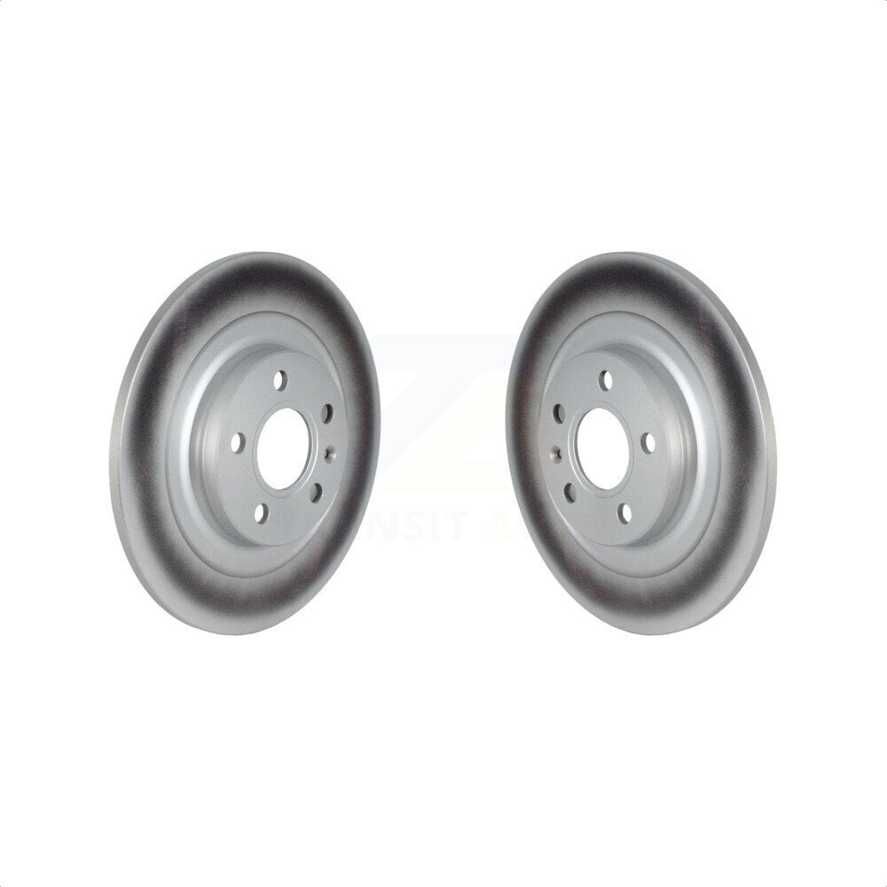 Rear Coated Disc Brake Rotors Pair For Volvo XC40 With 302mm Diameter Rotor KG-101651 by Genius