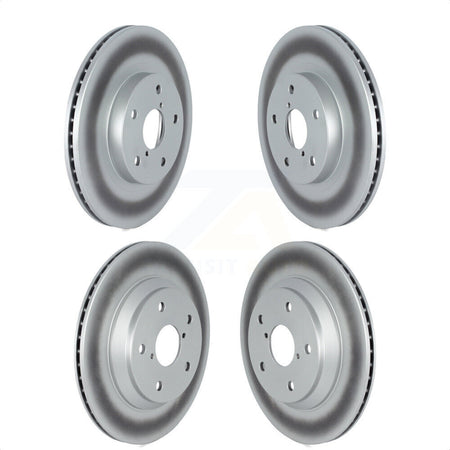 Front Rear Coated Disc Brake Rotors Kit For Subaru Forester KG-101688 by Genius