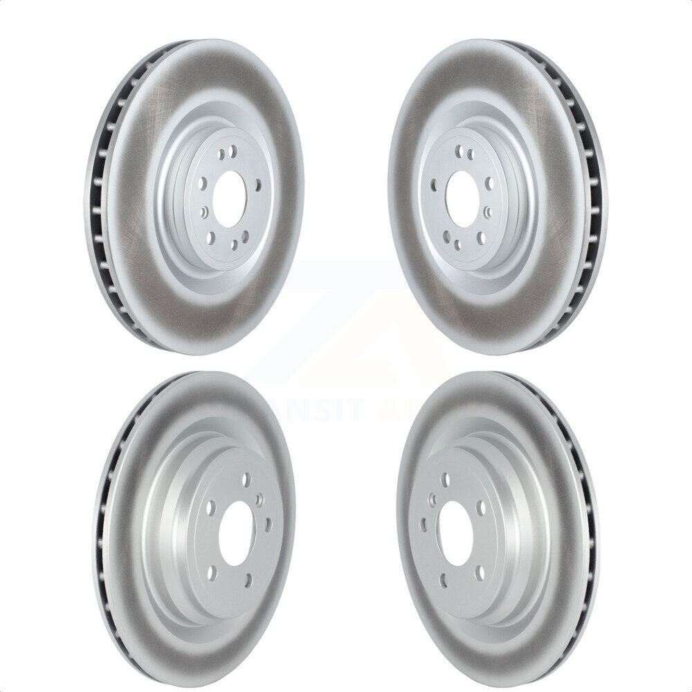 Front Rear Coated Disc Brake Rotors Kit For Mercedes-Benz GLE43 AMG GLE450 GLE400 ML550 GLE550e KG-101693 by Genius